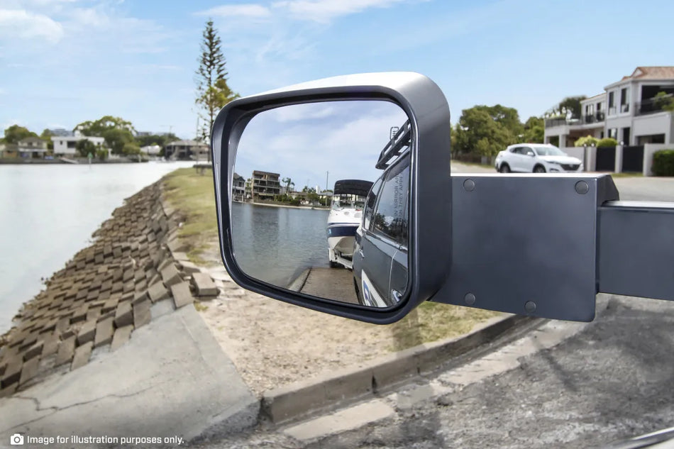 MSA 4x4 TM305 Landcruiser 200 Series Towing Mirrors (2007-2021) - Chrome