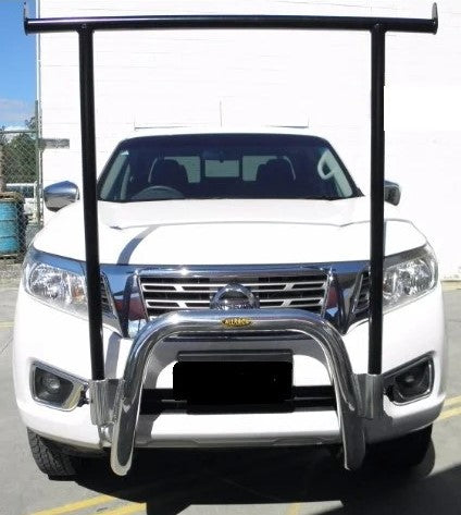 SKU:NBH21NP300 - All Bar Nudge Bar with "H" Rack - Nissan Np300